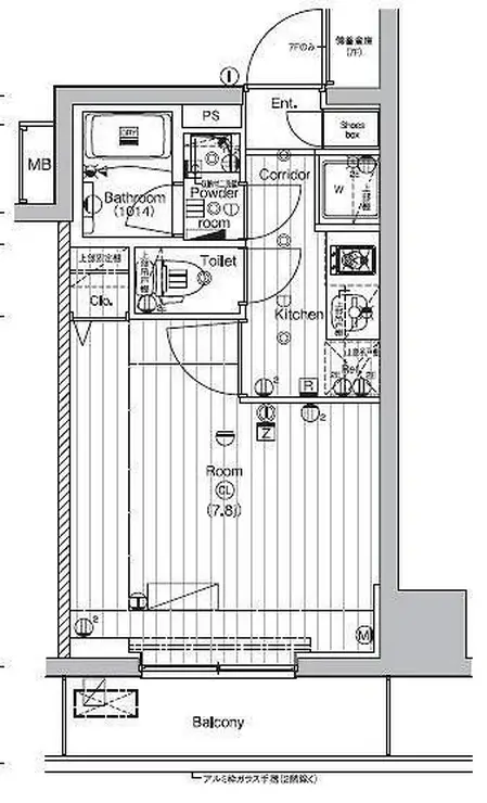 PREMIUM CUBE 代々木上原 5階階 間取り