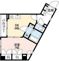 プレサージュ(1DK/5階)の間取り写真