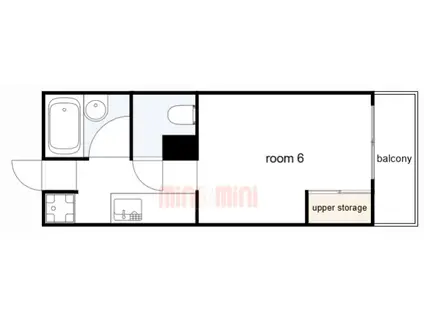 大石北町マンション(1K/3階)の間取り写真