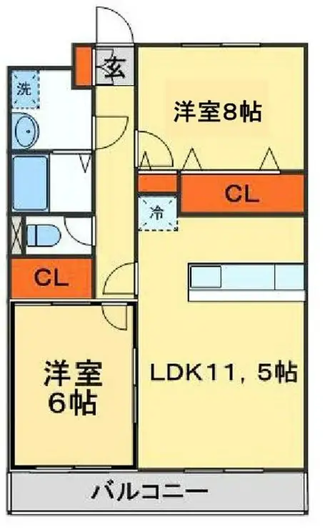 サンモール芝山 4階階 間取り