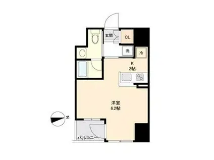 KDXレジデンス仙台駅東(ワンルーム/7階)の間取り写真