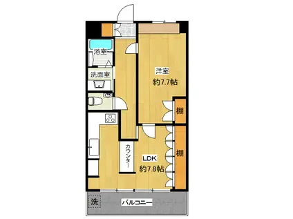 早稲田永谷マンション(1LDK/5階)の間取り写真