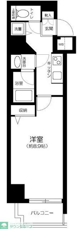 ガリシアヒルズ六本木 5階階 間取り