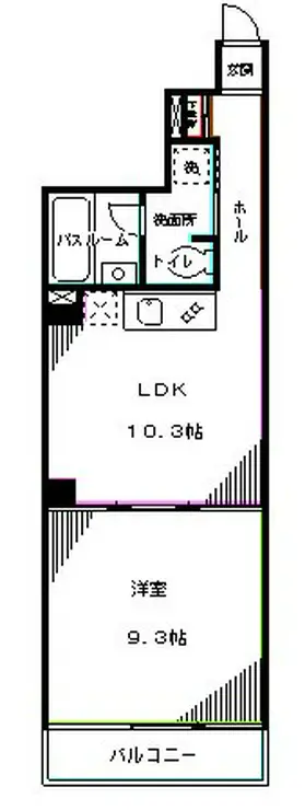 ラグゼナ東高円寺 3階階 間取り