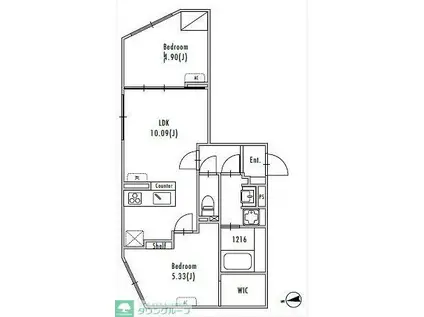 GRAN PASEO大森III(2LDK/4階)の間取り写真