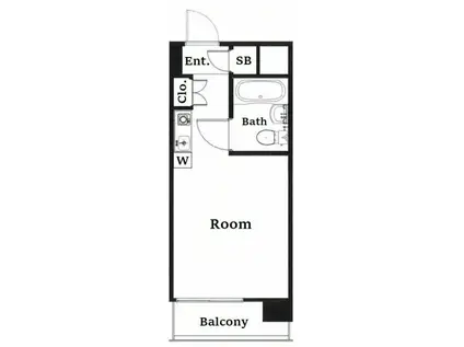 メゾンドポワリエ(1K/2階)の間取り写真