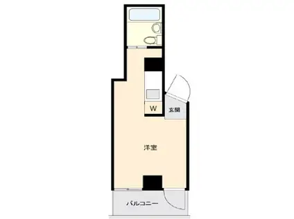 ロザール大宮(ワンルーム/2階)の間取り写真