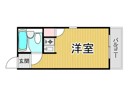 ダイドーメゾン甲東園Ⅱ(ワンルーム/3階)の間取り写真