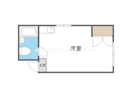 エスオーハイツ(ワンルーム/3階)の間取り写真