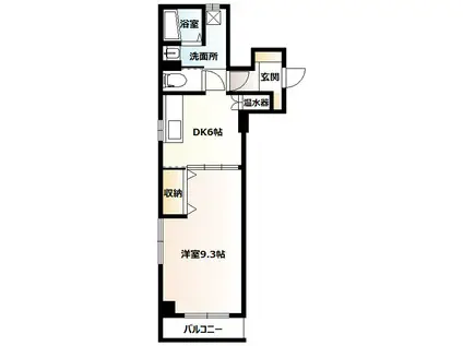 N246 B.L.D(1DK/8階)の間取り写真