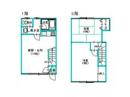 アメニティ桜V(2LDK/1階)の間取り写真