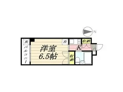 メゾンドコンフォール(ワンルーム/5階)の間取り写真