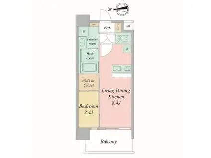 セレニテ梅田北アリエ壱番館(1LDK/7階)の間取り写真