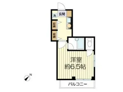 リバーストーンビル(1K/3階)の間取り写真