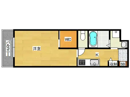 シャーメゾンKS(1K/3階)の間取り写真