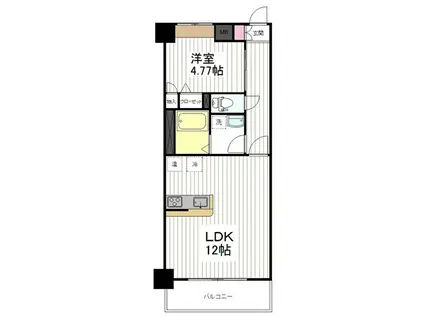 セントフィールド壱番館(1LDK/5階)の間取り写真