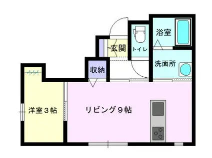 ドルチェ・ヴィータ伊万里E(1LDK/1階)の間取り写真