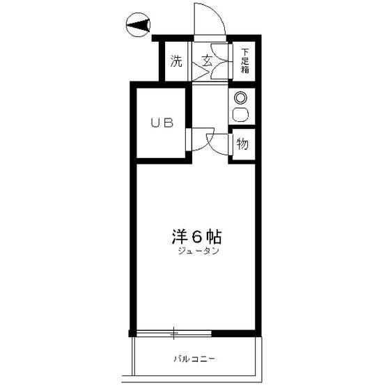 ダイホープラザ鶴見(1K/4階)の間取り写真