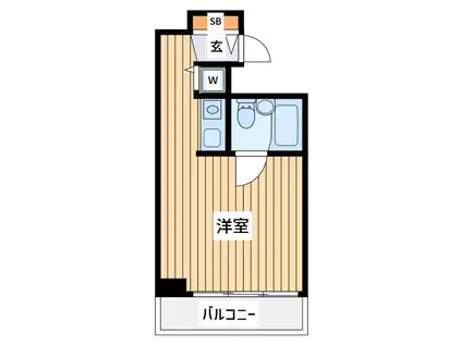 サンコート川崎南幸町(ワンルーム/4階)の間取り写真