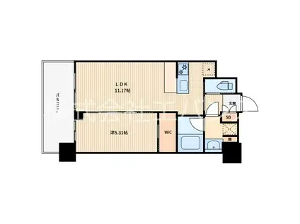 プレジオ川口ASIAN(1LDK/3階)の間取り写真