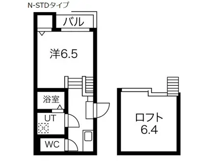 リブラ金山(1K/1階)の間取り写真