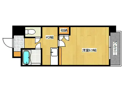 エステートベネフィット5フルタ(1K/2階)の間取り写真