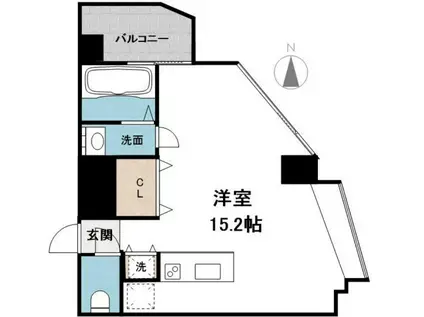 匠空TOYONAKA(ワンルーム/6階)の間取り写真