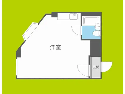 大宝北天満ロイヤルハイツ(ワンルーム/4階)の間取り写真