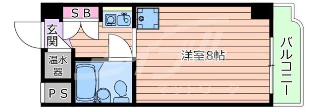藤和シティーコープ新大阪(ワンルーム/5階)の間取り写真