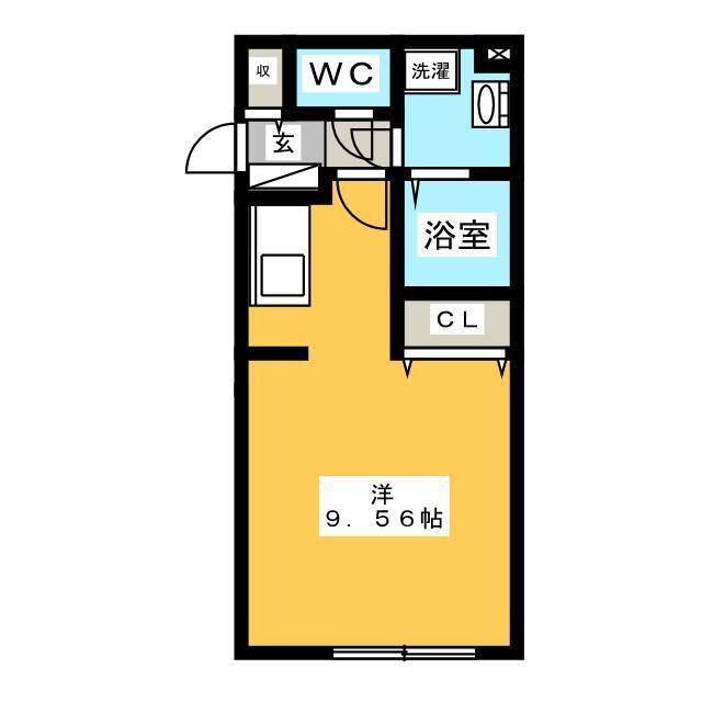 LEGALAND市谷薬王寺(ワンルーム/3階)の間取り写真