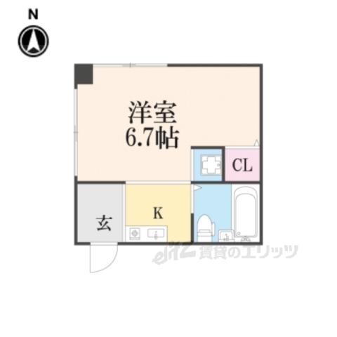 ハイムブルーメ(1K/2階)の間取り写真