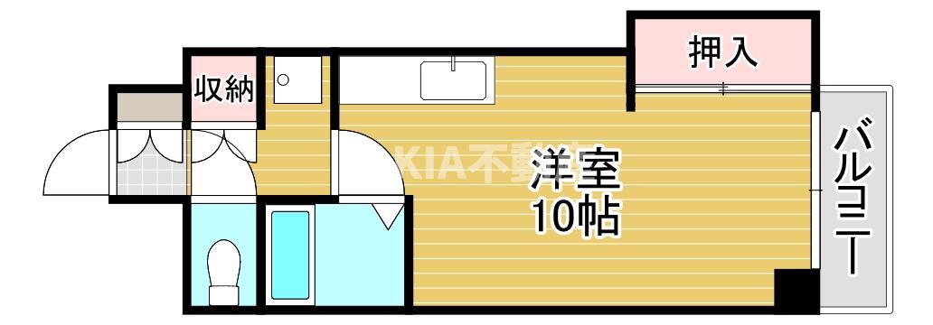 日宝ライフ桜宮(ワンルーム/3階)の間取り写真