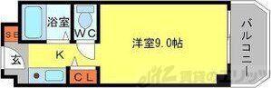 ドムス小野原(1K/3階)の間取り写真