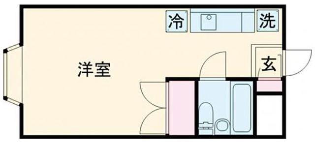 ハイツライラック(ワンルーム/3階)の間取り写真