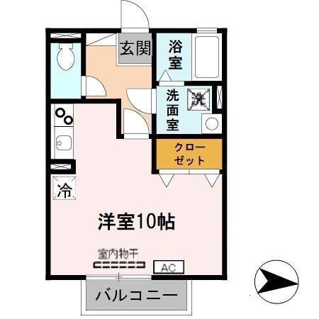 アネックス天満(ワンルーム/2階)の間取り写真