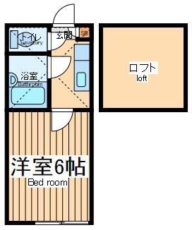 コンフォート渕野辺(1K/1階)の間取り写真