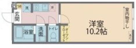 カインドネス町田IV(1K/1階)の間取り写真