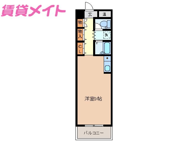 Nビレッジ(ワンルーム/3階)の間取り写真