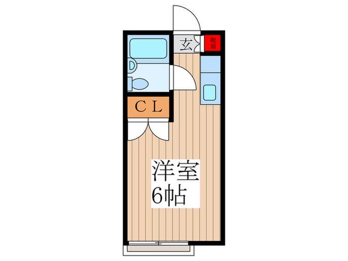 メゾン東桜(ワンルーム/1階)の間取り写真