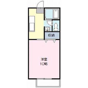 PANAトーカンI(1K/2階)の間取り写真