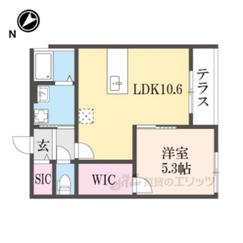 KAPOLEI(1LDK/1階)の間取り写真
