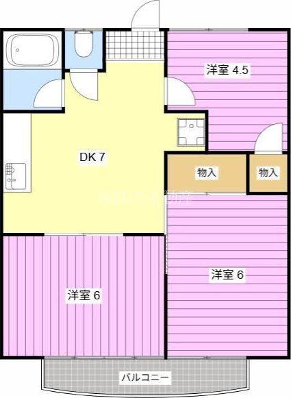 メゾン小池(3DK/1階)の間取り写真