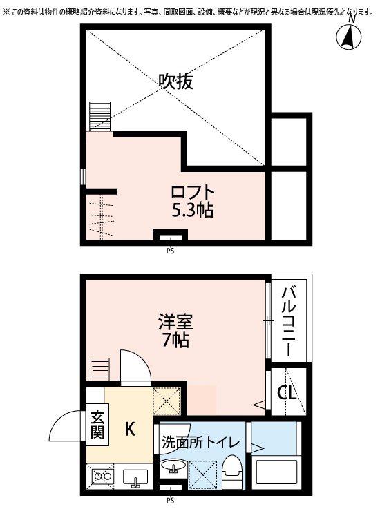 ALSTROMERIA(1K/1階)の間取り写真
