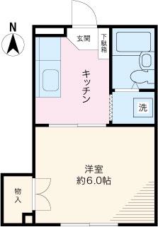 共友ビル(1K/1階)の間取り写真