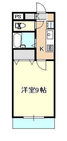 EXCEL難波I号館(1K/1階)の間取り写真