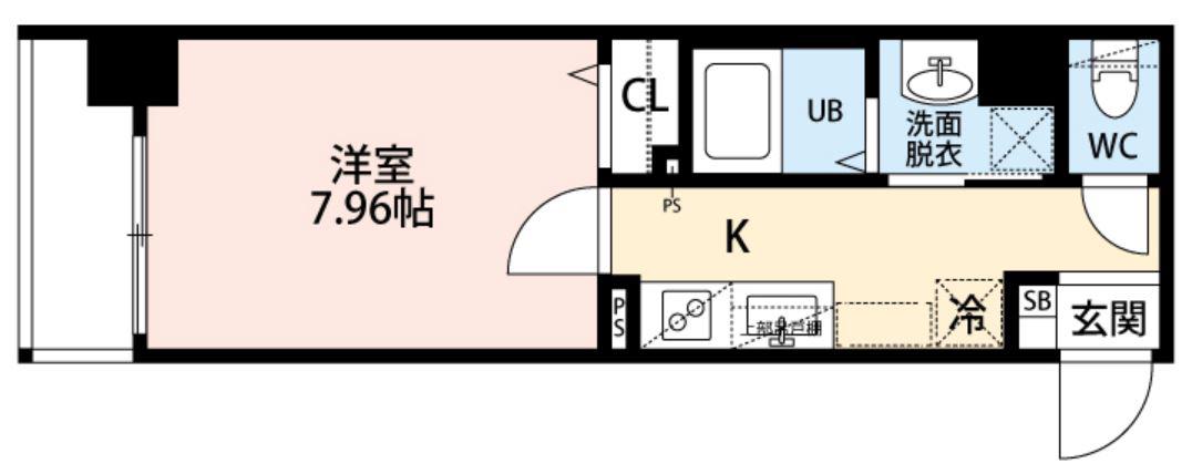 FS西川口(1K/5階)の間取り写真