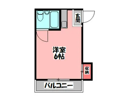 旭ヒカルビル(ワンルーム/3階)の間取り写真