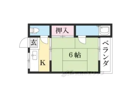 遠藤マンション(1K/1階)の間取り写真