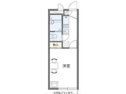 レオパレス綱島西(1K/2階)の間取り写真