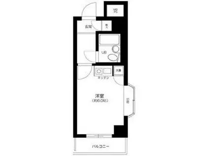 ライオンズマンション東長崎第参(1K/3階)の間取り写真